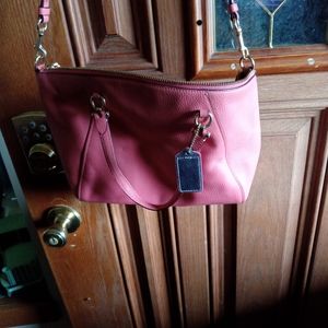Pink coach bag